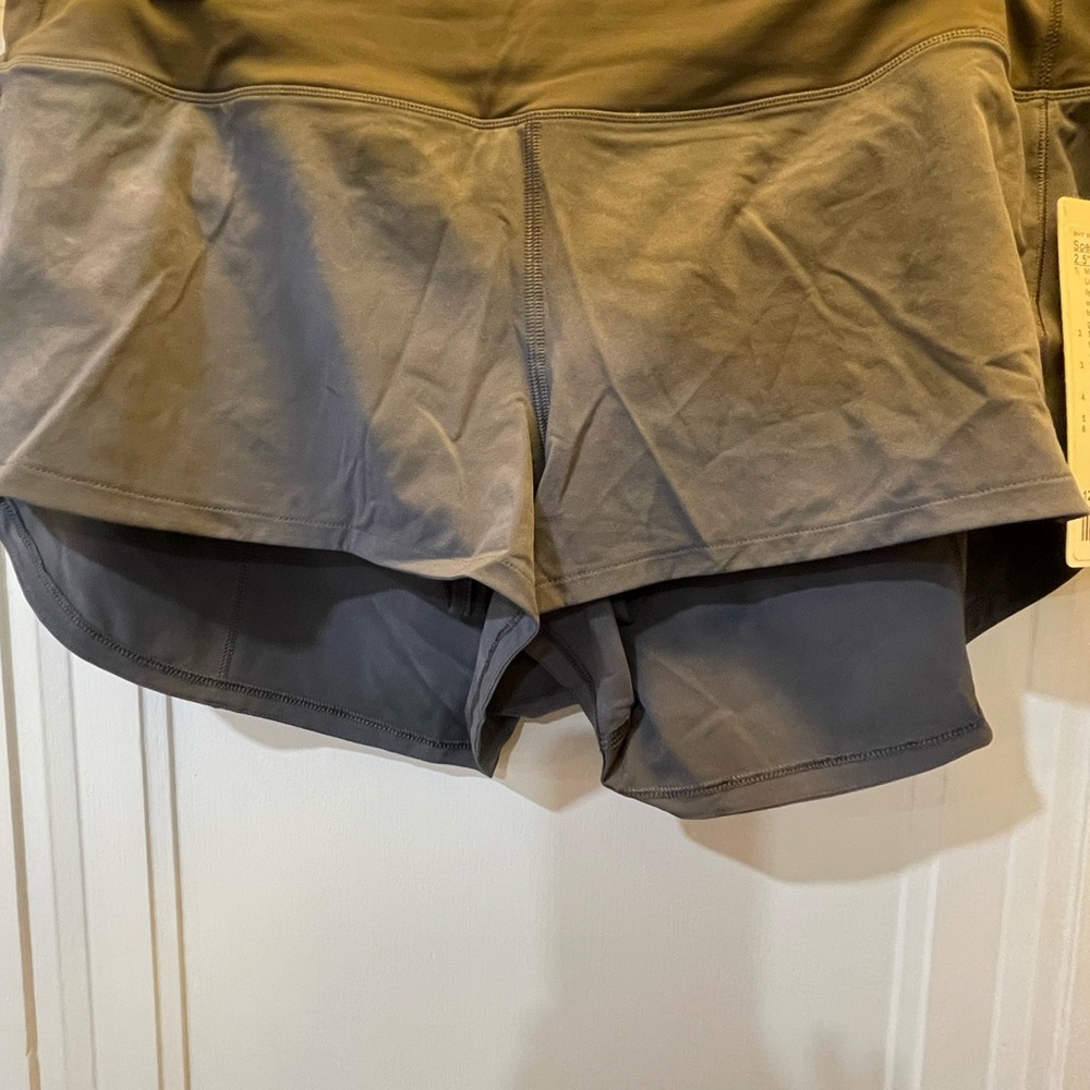NWTs Lululemon Women's Speed Up LR Short 2.5” Lined Gray